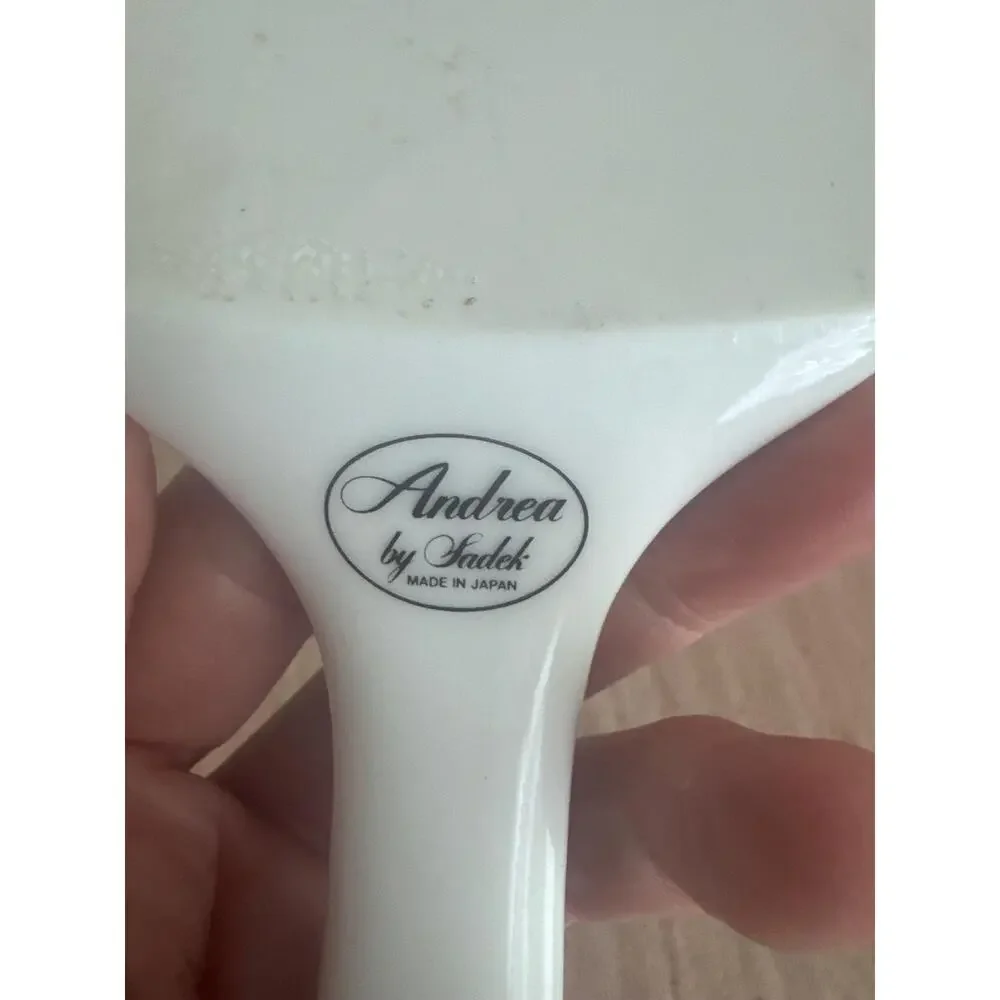 Vintage Andrea by Sadek Porcelain Cake Pie Server - Purple Grapes Pattern - 10